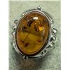 Image 3 : $200, SILVER AMBER RING, appraised/retail value $200