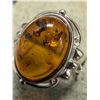 Image 4 : $200, SILVER AMBER RING, appraised/retail value $200