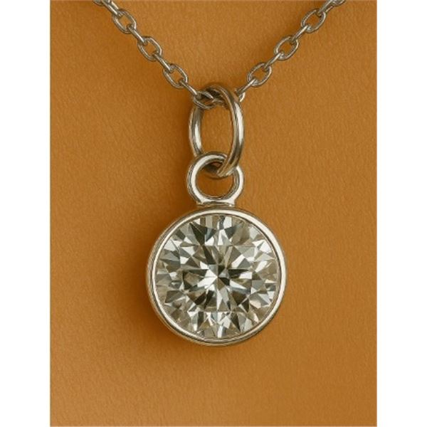 $845, 10K(0.26g), LAB DIAMOND (0.7ct) PENDANT, appraised/retail value $845