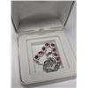 Image 6 : SILVER(8.88g), RUBY (3.6ct), CZ (0.4ct) BRACELET 7.5", appraised/retail value $900