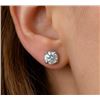 Image 1 : $20, SILVER CZ EARRING, appraised/retail value $20