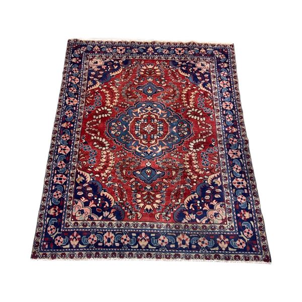 Liliyan 100% Authentic Hand Knotted Wool Persian Rug Handmade in Iran (M:213x162cm)