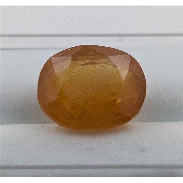 7.68 ct Certified Yellow Sapphire gemstone ($10,477 Appraisal)