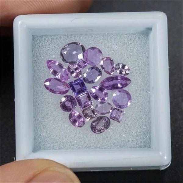 3.5 ct Certified Purple Sapphire gemstone Parcel ($4,200 Appraisal)