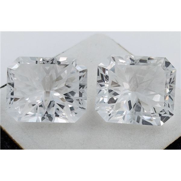 72.78 ct Certified Mermaid Quartz gemstone Pair ($7,642 Appraisal)