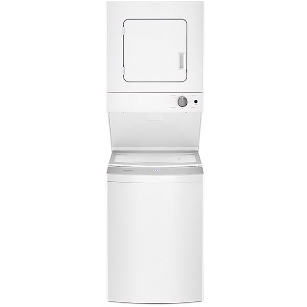 Whirlpool 1.8 Cu. Electric Stacked Laundry Center 6 Wash Cycles & Autodry, Model YWET4024HW - Retail