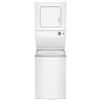 Image 1 : Whirlpool 1.8 Cu. Electric Stacked Laundry Center 6 Wash Cycles & Autodry, Model YWET4024HW - Retail