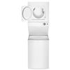 Image 2 : Whirlpool 1.8 Cu. Electric Stacked Laundry Center 6 Wash Cycles & Autodry, Model YWET4024HW - Retail