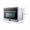 Image 3 : Forno 24" Inch built-In Microwave Oven w/ Touch Control Button (Broken Glass) - Retail Value $1,099.