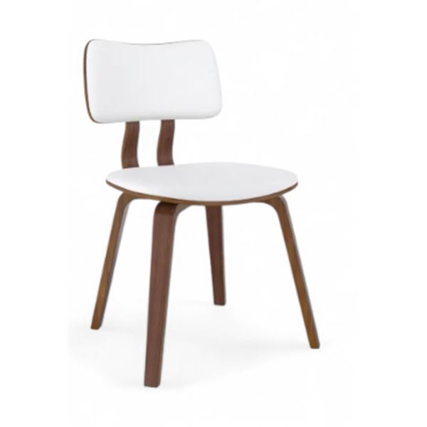 New in Box !nspire Zuni Dining Chair - White-Leather Finish - RV: $298 CAD (202-581PUWT)