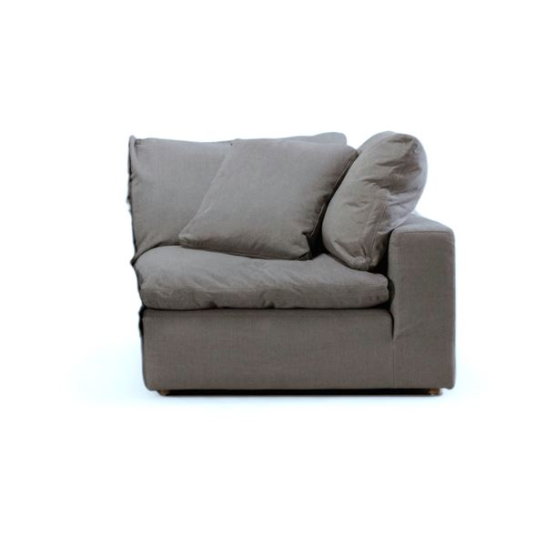 New Moe's Home Collection Corner Chair - Light Grey - RV: $1999 (YJ-1000-29) - Without Box