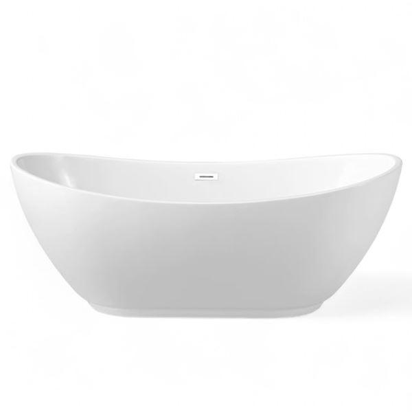 New Freestanding Bathtub - Glossy White - RV: $1800 CAD, H24.4" x. W62.2" x 28.3"