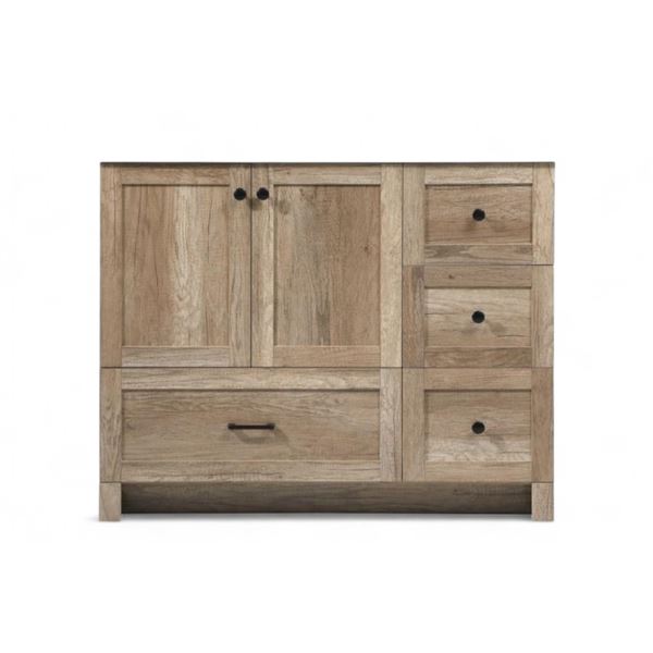 New in Box Elegant 42" Bathroom Vanity - Natural Oak - RV: $2010 CAD (VF2842NT)