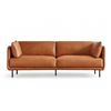 Image 1 : New in Box Valencia Chloe Leather 2-Seat Sofa - RV: $2928 CAD (W1219-009-21C2)