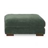 Image 1 : New in Box Ebern Designs Corduroy Ottoman - Forest Green
