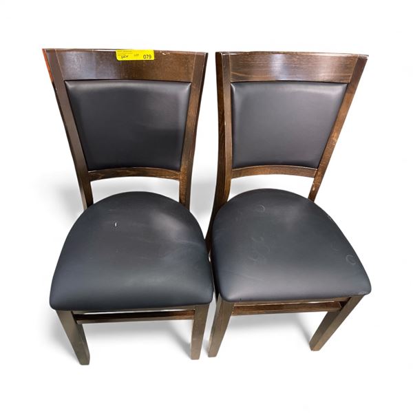 Pair of Wooden Dining Chairs