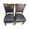 Image 1 : Pair of Wooden Dining Chairs