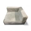 Image 1 : Gray Upholstered Right Arm Modular Sofa Seat