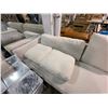 Image 2 : Light Grey Fabric Loveseat, Approx. H29" x W72" x D34"