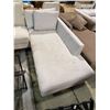 Image 2 : Beige Fabric Chaise Lounge, Approx. H28" 36" x L78"