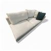 Image 1 : Light Grey Fabric Loveseat - Approx. H14" x W73" x D35"