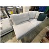 Image 2 : Light Grey Fabric Loveseat - Approx. H14" x W73" x D35"