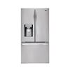 Image 1 : LG 22 Cu. French Door Stainless Steel Refrigerator - Retail Value $2,099.99 (Tested - Working Condit