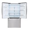 Image 2 : LG 22 Cu. French Door Stainless Steel Refrigerator - Retail Value $2,099.99 (Tested - Working Condit