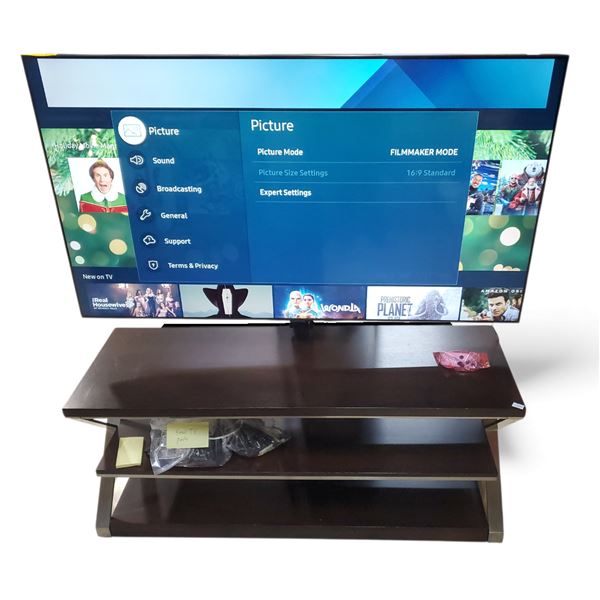 54" Media Unit Set & Samsung 60-65" Class TU690T Crystal UHD 4K Smart TV - with Accessories (Samsung