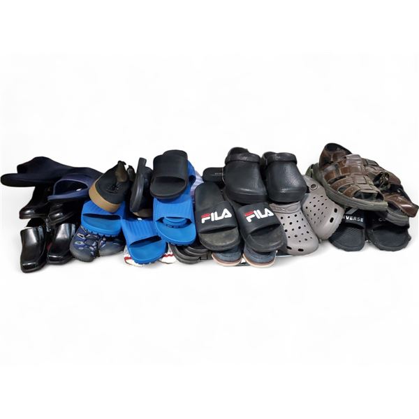 Shelf Lot of Assorted Adult & Kids Shoes - Assorted Styles & Sizes
