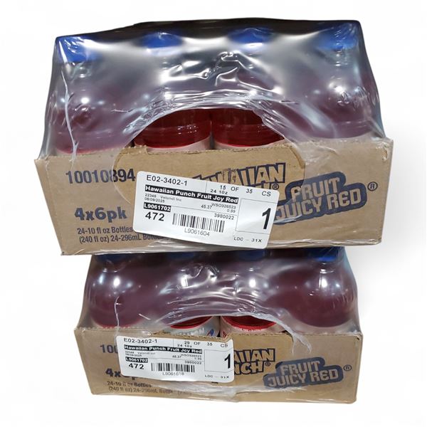 Hawaiian Punch Fruit Juicy Red Soda 4x 24 Packs (Exp. Date - 11/2025)