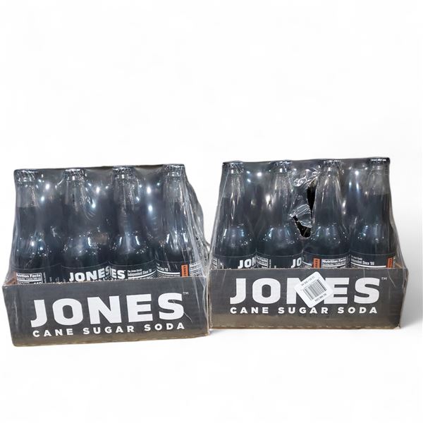 Cane Sugar Soda Jones Cola Flavor 4x12pcs - Exp. Date 11/2025