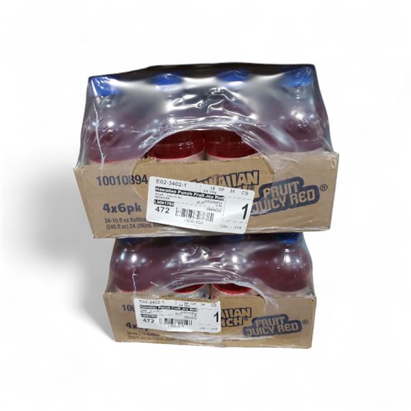 Hawaiian Punch Fruit Juicy Red Soda 2x 24 Packs (Exp. Date - 11/2025)
