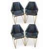 Image 1 : Group of 4 Modern Geometric Chairs