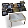 Image 1 : 14 Assorted Framed Photographs & Wall Art, and Kids Wooden Activity Table, H19" x 32" x 23"