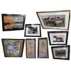 Image 1 : 8 Pcs Assorted Framed Wall Art - Horses, Wildlife & Landscape Prints