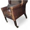 Image 2 : Vintage-Style Brown Leather Armchair