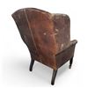 Image 3 : Vintage-Style Brown Leather Armchair