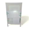 Image 1 : White Multipurpose Storage Cabinet, Approx. H53.5" x W32.5" x D16.5"