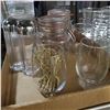 Image 6 : 3 Shelves of Assorted Kitchen Equipment Includes Barware, Glassware, and Tableware
