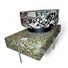 Image 1 : Group of 2 Floral Print Coffee Tables, Approx. H16" x 27.5" x 48" & H16" x Dia. 32"