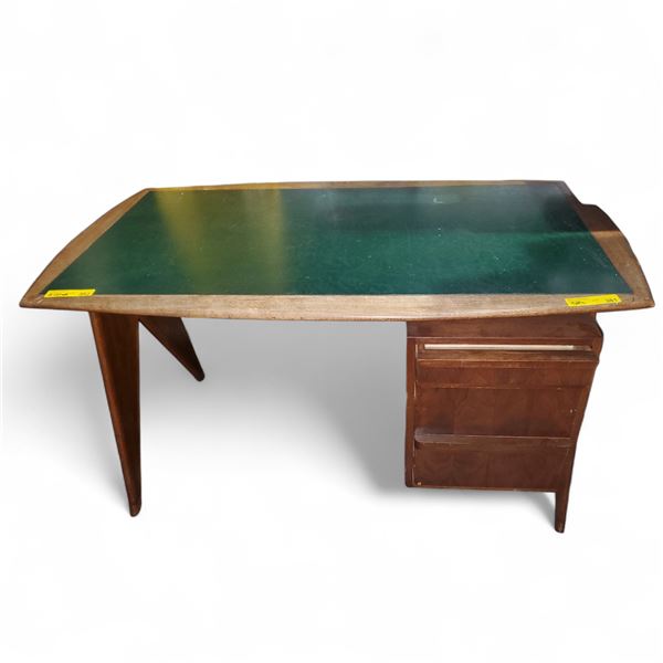 Vintage Writing Desk with 2 Drawers, Approx. H28.5 x W51" x30"