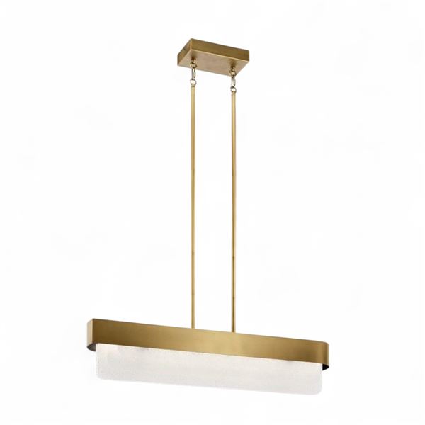 Group of 3 Kichler Natural Brass LED Fixtures