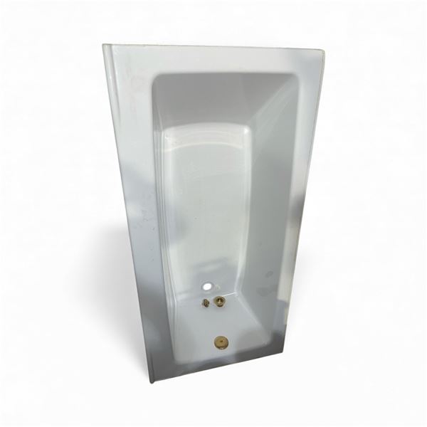 White Built-in Bathtub, Approx. 60" x 30"