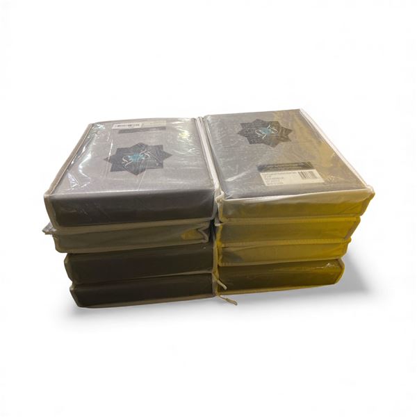 8 Textured Faux Dupioni Silk Blackout Curtains 50" x 96"