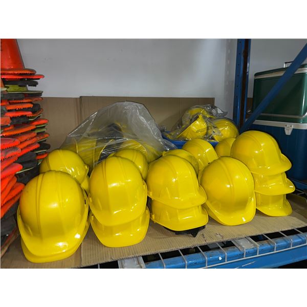 Large group of Yellow Hard Hats