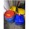 Image 2 : Mixed Lot of Supplies - 3 Water Coolers, Rubbermaid Tandem Buckek, and More