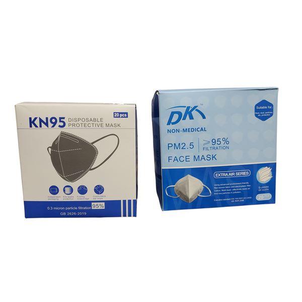 Large Group of N95 Disposable Protective Masks and DK Face Mask