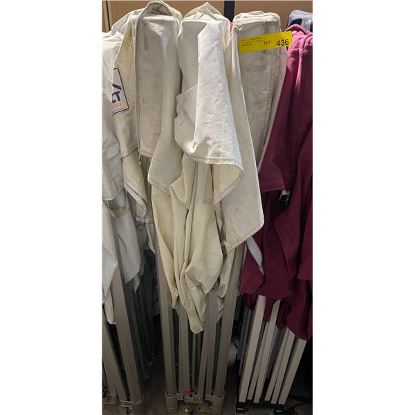 Impact Instant Canopy - White Outdoor Tent with Aluminum Frame, 62" Tall (Folded)