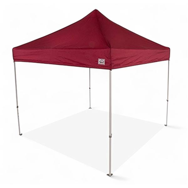 Impact Instant Canopy - Maroon Outdoor Tent with Steel Frame, 60" Tall (Folded)